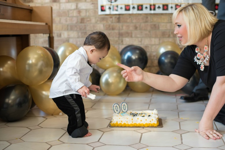 Baby James Bond Smash Cake Party