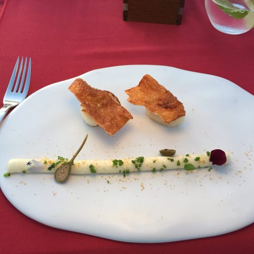 Appetiser at Lauda Restaurant in Santorini