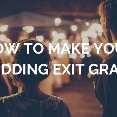 How To Make Your Wedding Exit Grand
